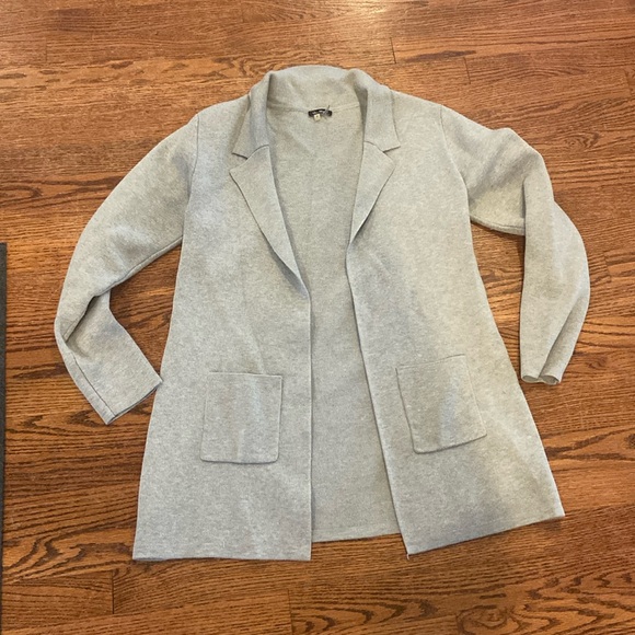 Jackets & Blazers - Grey coatigan
